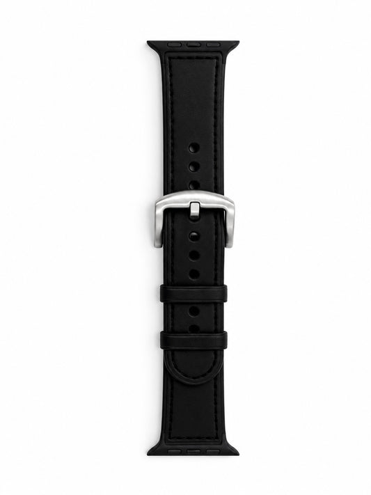 Black Leather Hybrid for Apple Watch