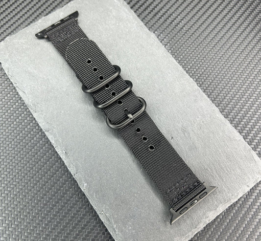 Seatbelt Fabric 3 Rings Watch Strap