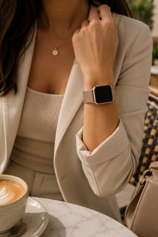 Rose Gold Milanese Loop for Apple Watch