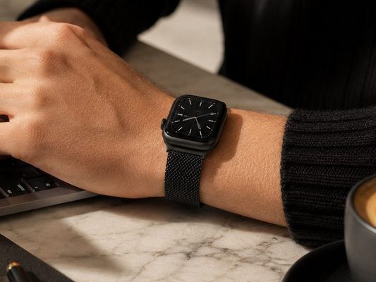 Black Milanese Loop for Apple Watch
