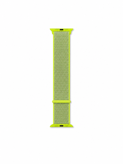 Neon Green Nylon Weave Sports Loop Strap for Apple Watch
