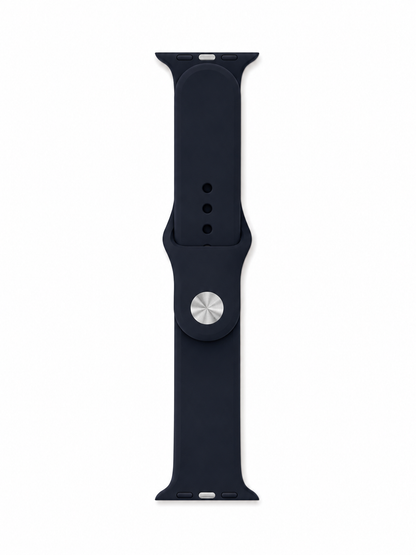 Black Sports Silicone Strap for Apple Watch