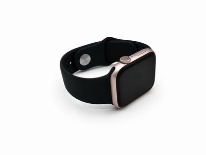 Black Sports Silicone Strap for Apple Watch