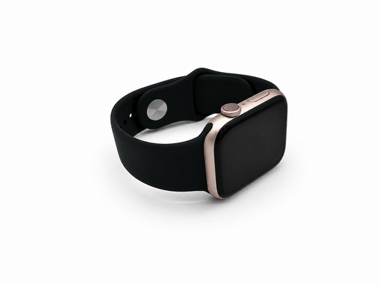 Black Sports Silicone Strap for Apple Watch