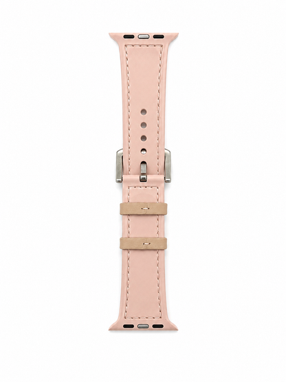 Pink Leather Hybrid Strap for Apple Watch