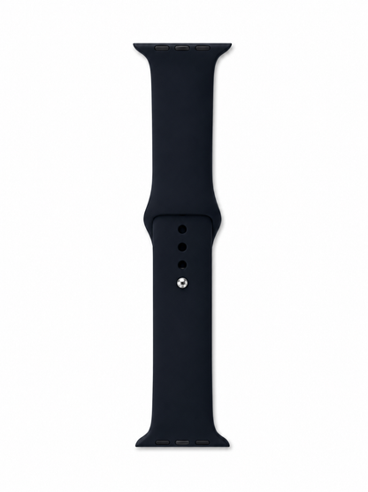 Black Sports Silicone Strap for Apple Watch