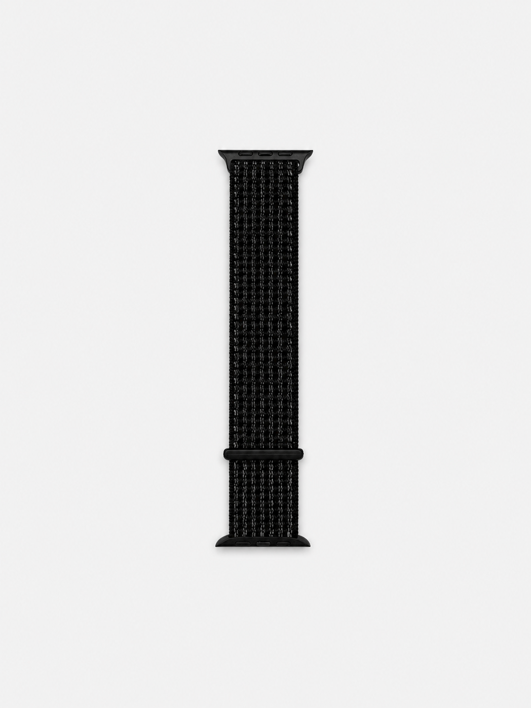 Black Nylon Weave Sports Loop Strap for Apple Watch