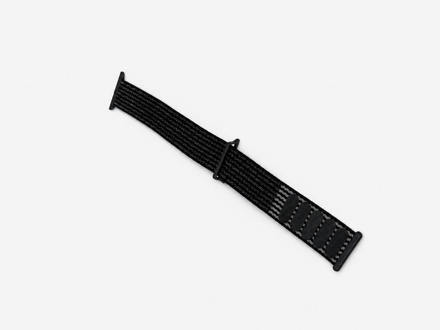 Black Nylon Weave Sports Loop Strap for Apple Watch