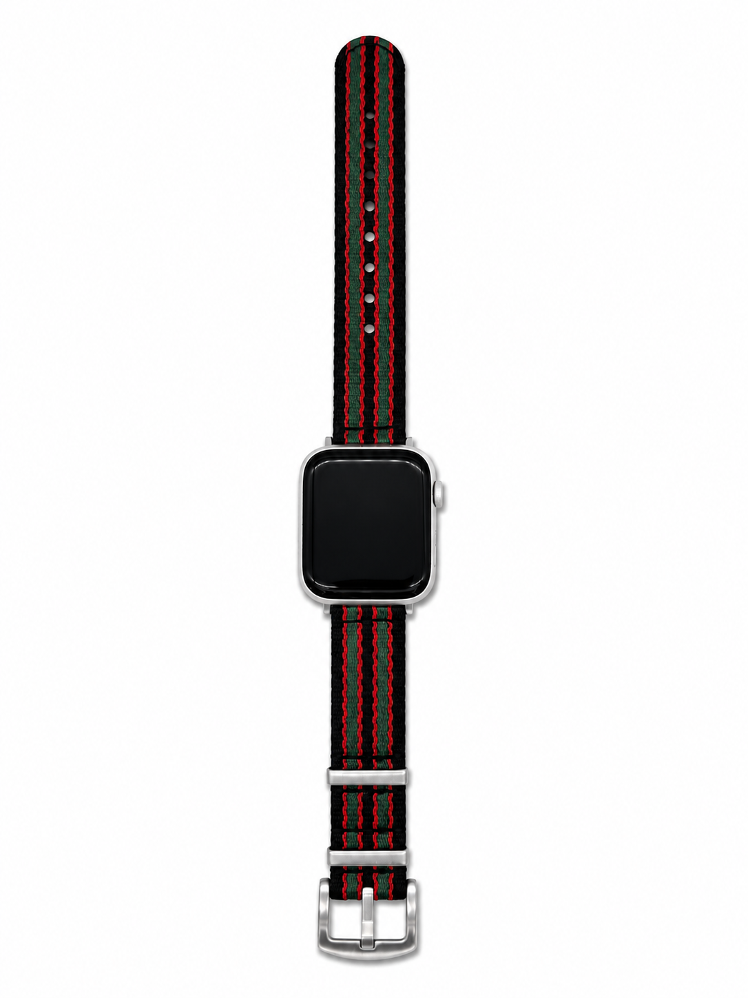 Red & Green Trim Bond Style NATO Strap for Apple Watch