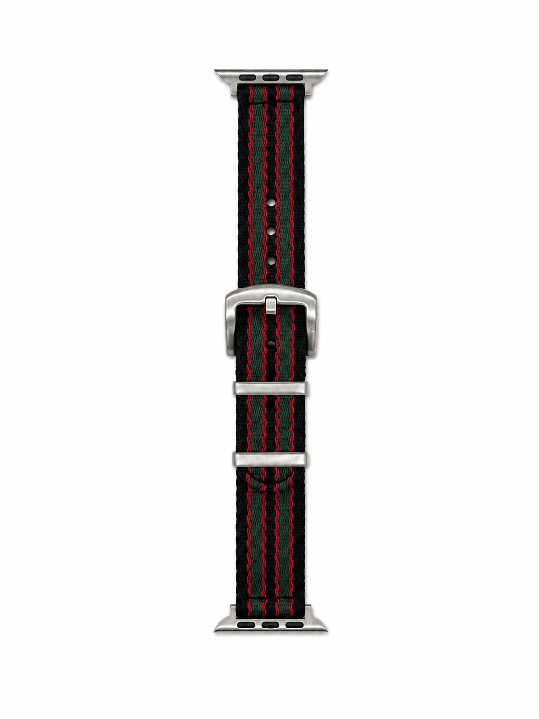 Red & Green Trim Bond Style NATO Strap for Apple Watch