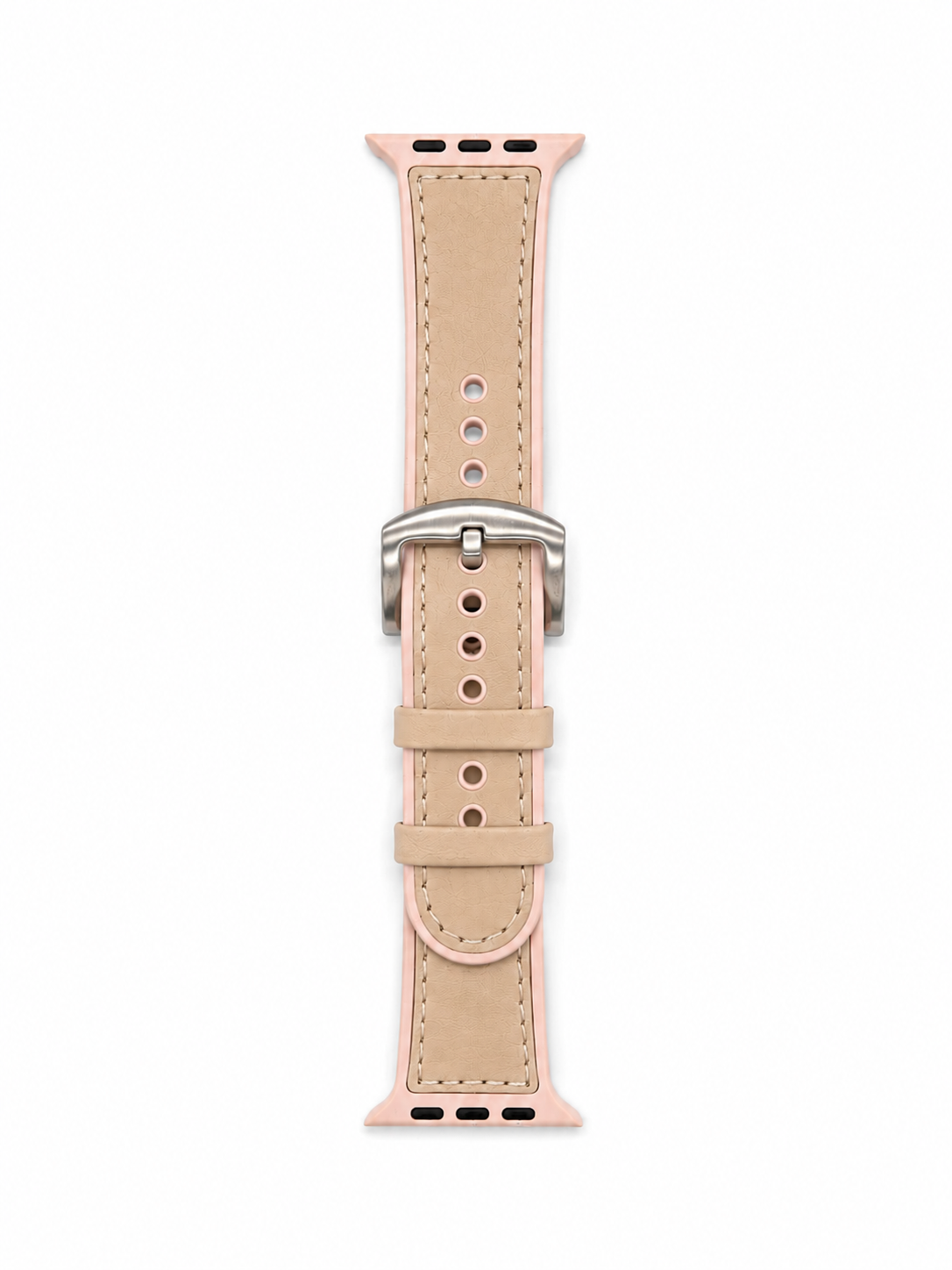 Pink Leather Hybrid Strap for Apple Watch