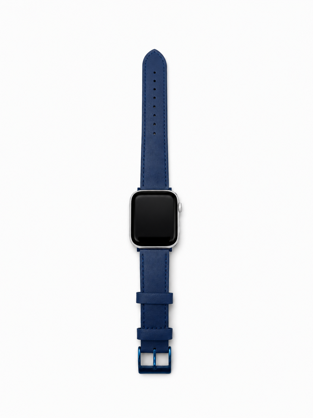 Black Classic Leather Strap for Apple Watch