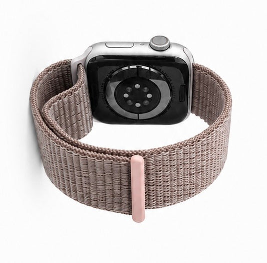 Pink Nylon Weave Sports Loop Strap for Apple Watch