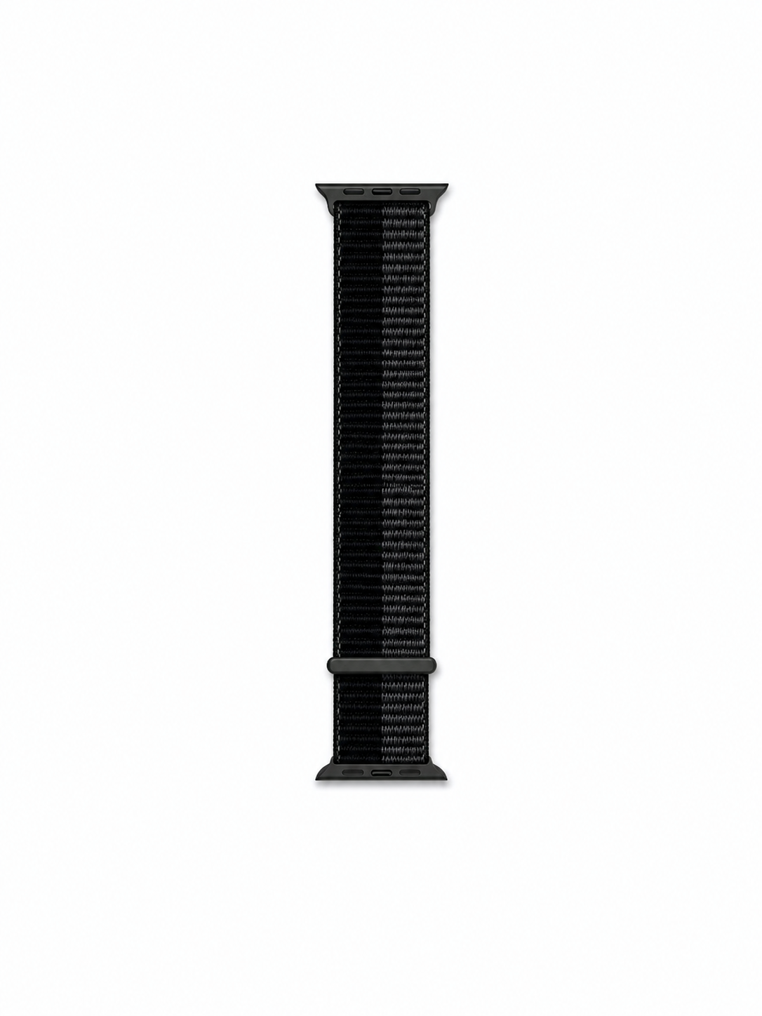 Black & Grey Nylon Weave Sports Loop Strap for Apple Watch