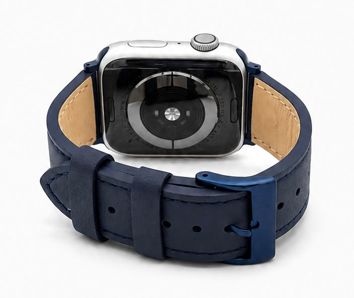 Black Classic Leather Strap for Apple Watch