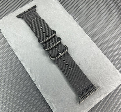 Seatbelt Fabric 3 Rings Watch Strap