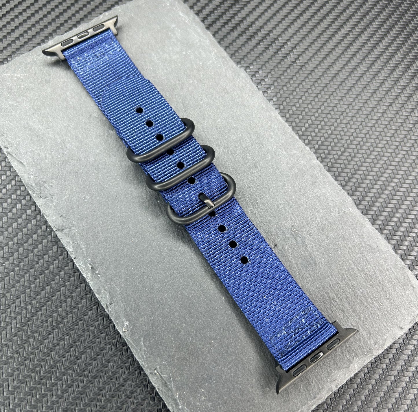 Seatbelt Fabric 3 Rings Watch Strap