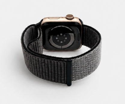 Charcoal Nylon Weave Sports Loop Strap for Apple Watch
