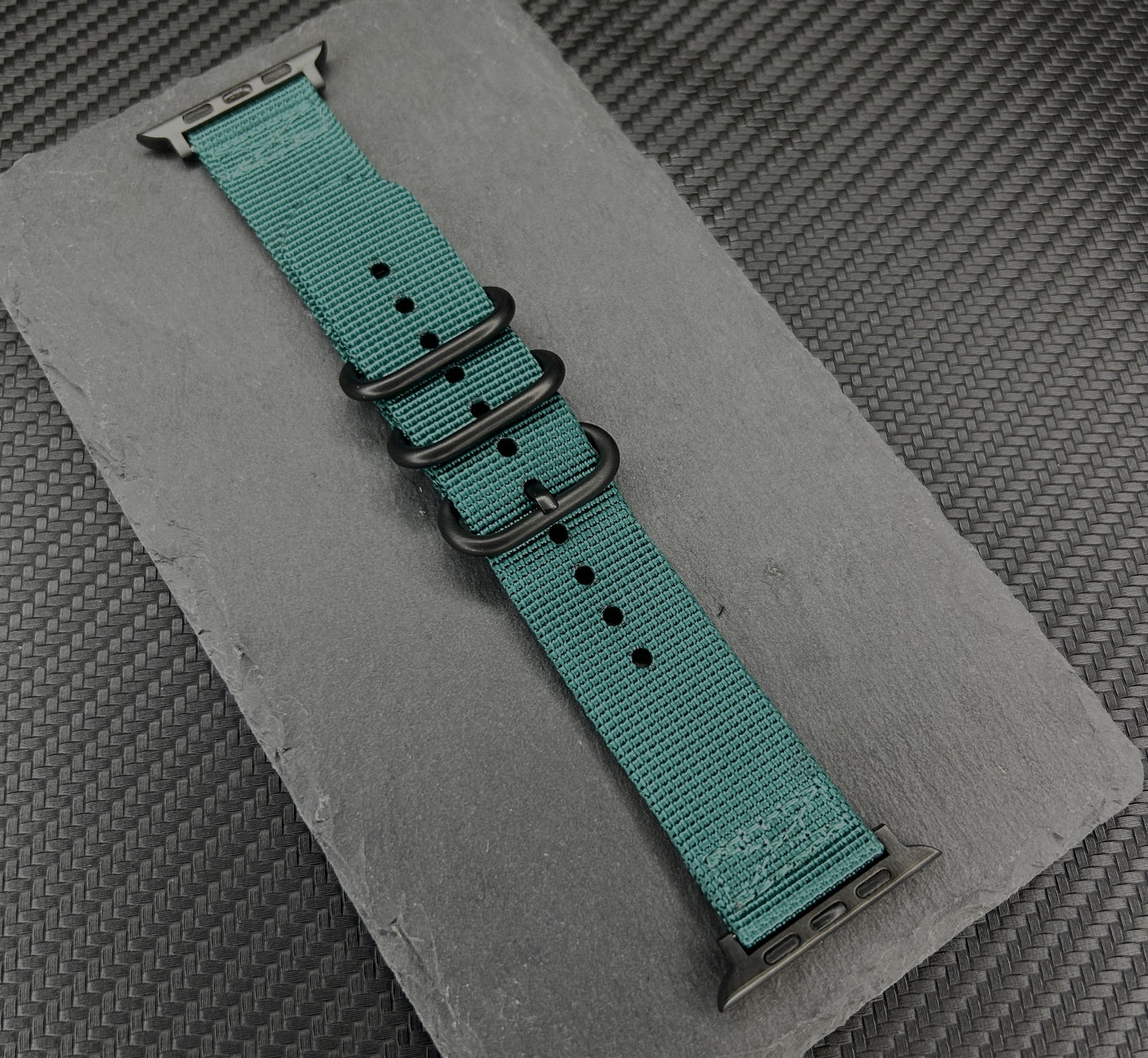 Seatbelt Fabric 3 Rings Watch Strap