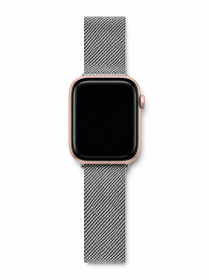Silver Milanese Loop Strap for Apple Watch