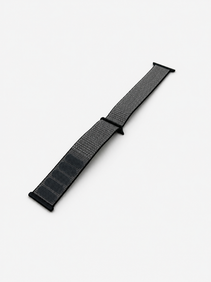 Charcoal Nylon Weave Sports Loop Strap for Apple Watch