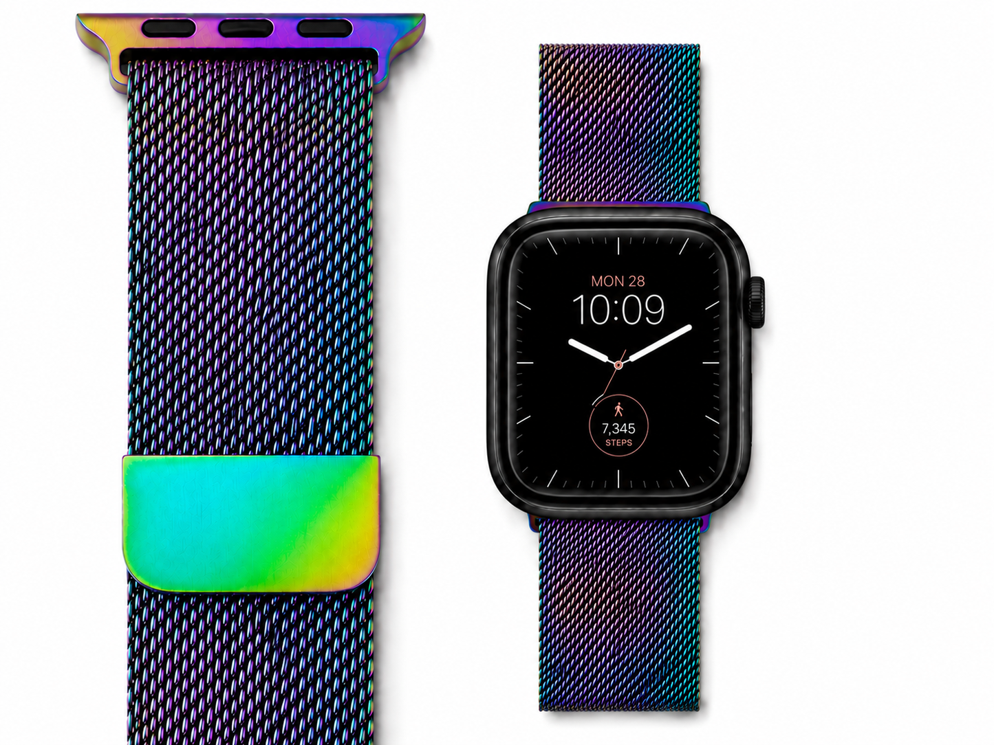 Iridescent Milanese Loop for Apple Watch