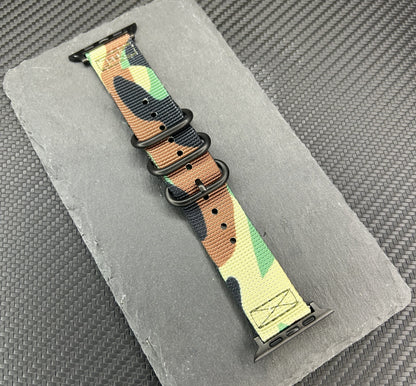 Seatbelt Fabric 3 Rings Watch Strap