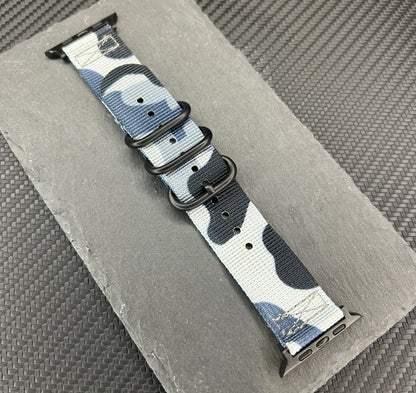 Seatbelt Fabric 3 Rings Watch Strap