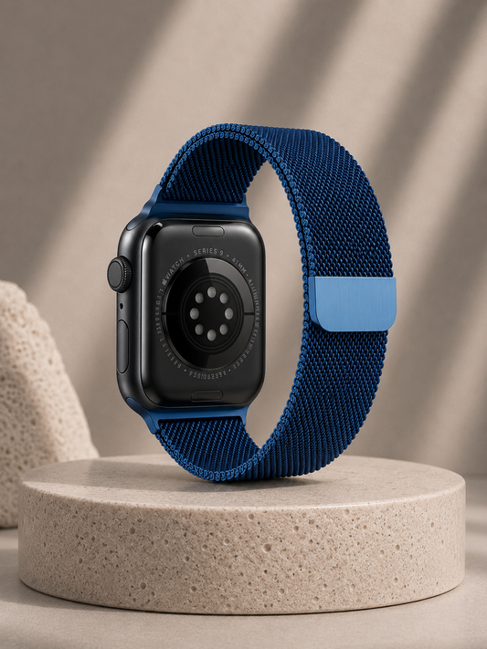 Blue Milanese Loop for Apple Watch