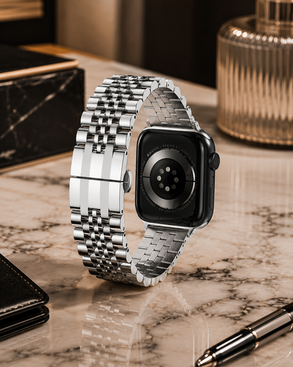 Silver Heritage Link Strap for Apple Watch