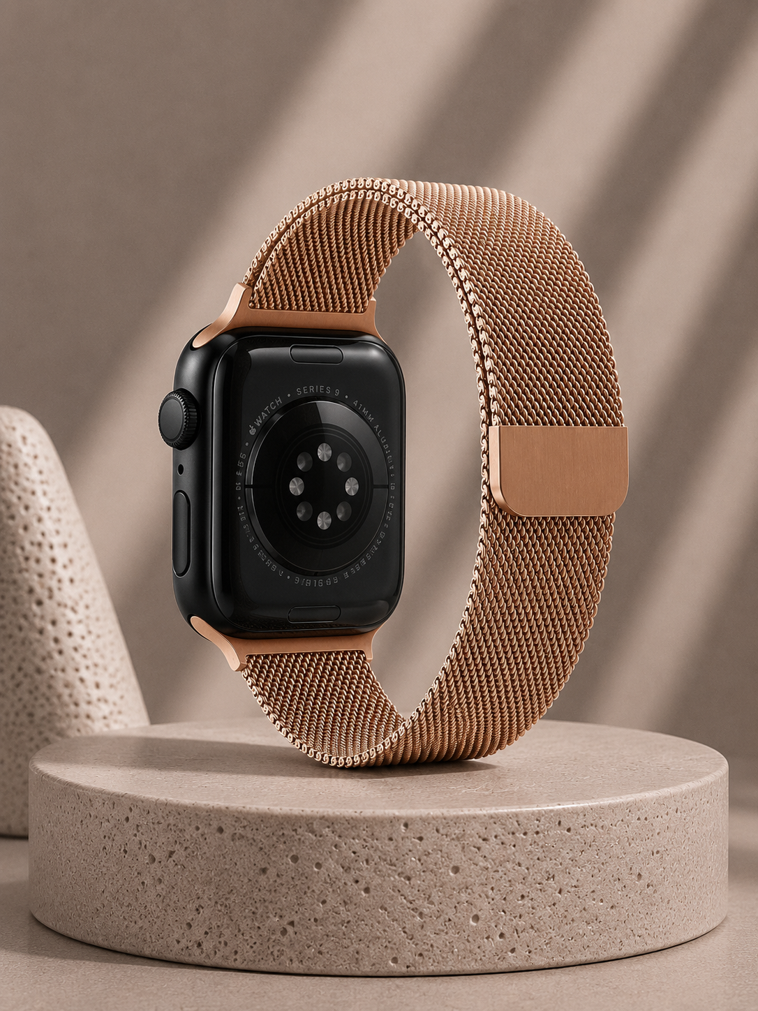 Rose Gold Milanese Loop for Apple Watch