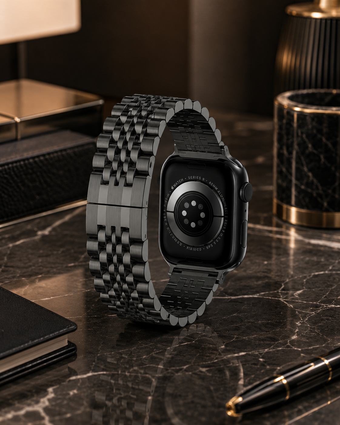 Black Heritage Link Strap for Apple Watch