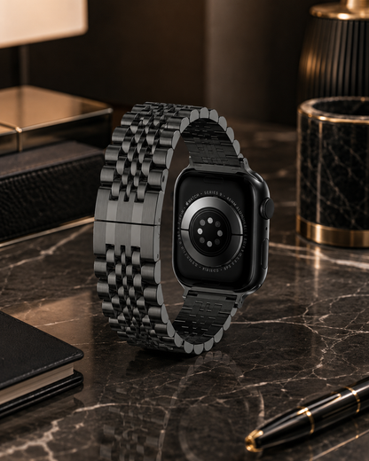 Black Heritage Link Strap for Apple Watch