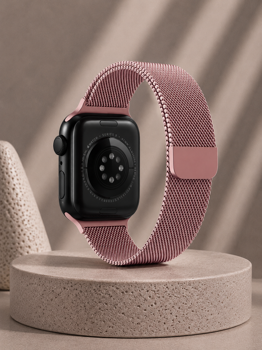 Rose Pink Milanese Loop for Apple Watch