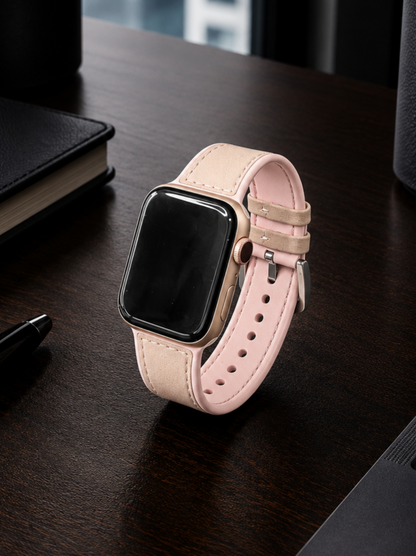 Pink Leather / Silicone Hybrid