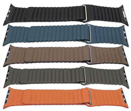 Leather Magnetic Loop Strap Watch Strap