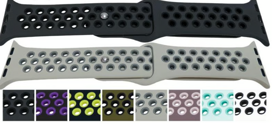 Sport Perforated Silicone Watch Strap
