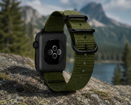 Army Green NATO Strap for Apple Watch
