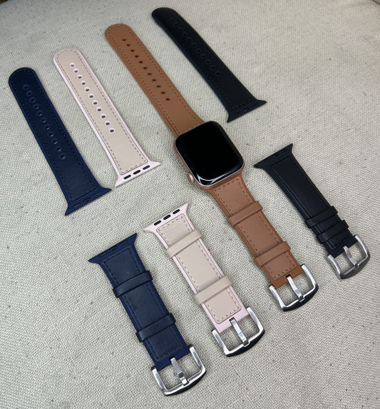 Leather/ Silicone Hybrid Watch Strap
