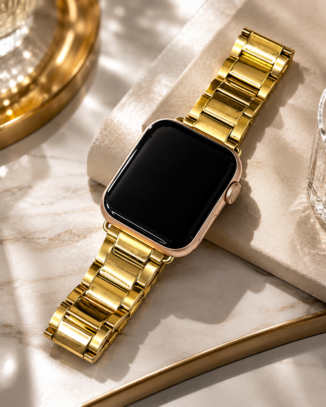 Gold Heritage 3 Link Bracelet for Apple Watch