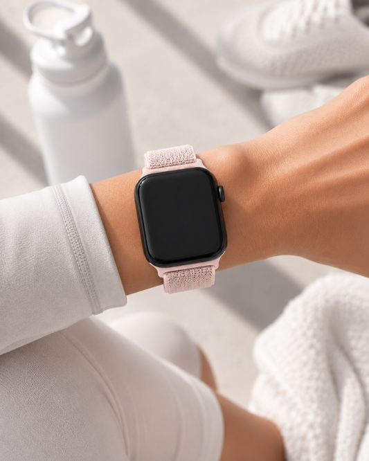 Pink Nylon Weave Sports Loop Strap for Apple Watch