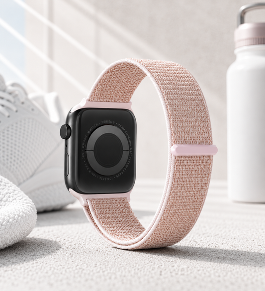 Pink Nylon Weave Sports Loop Strap for Apple Watch