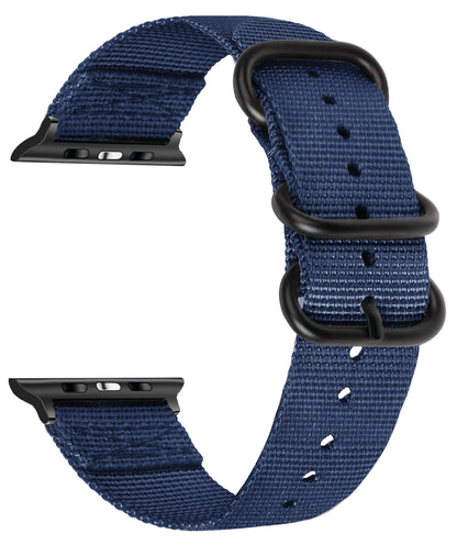 Seatbelt Fabric 3 Rings Watch Strap