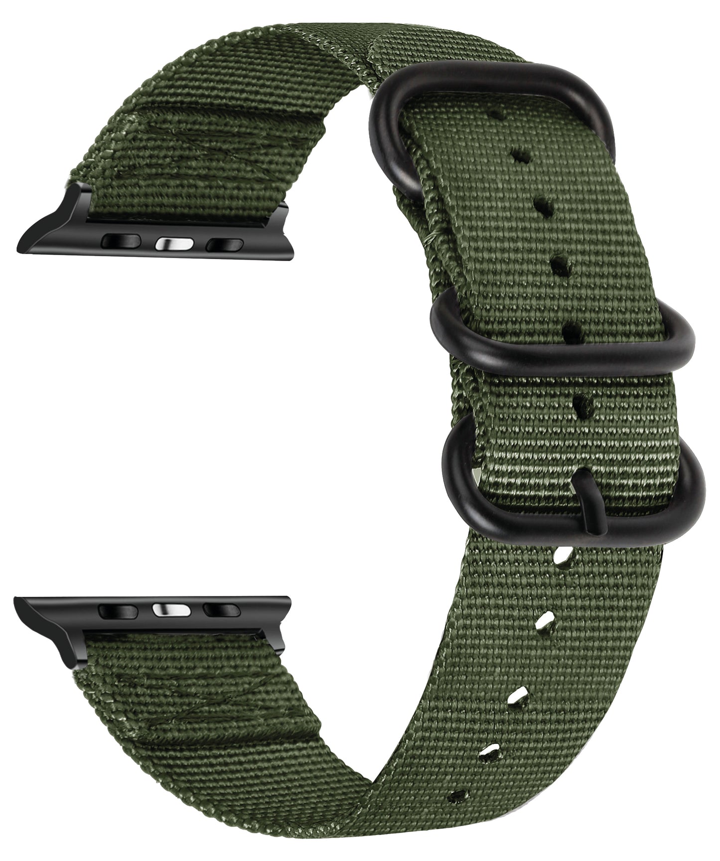 Seatbelt Fabric 3 Rings Watch Strap