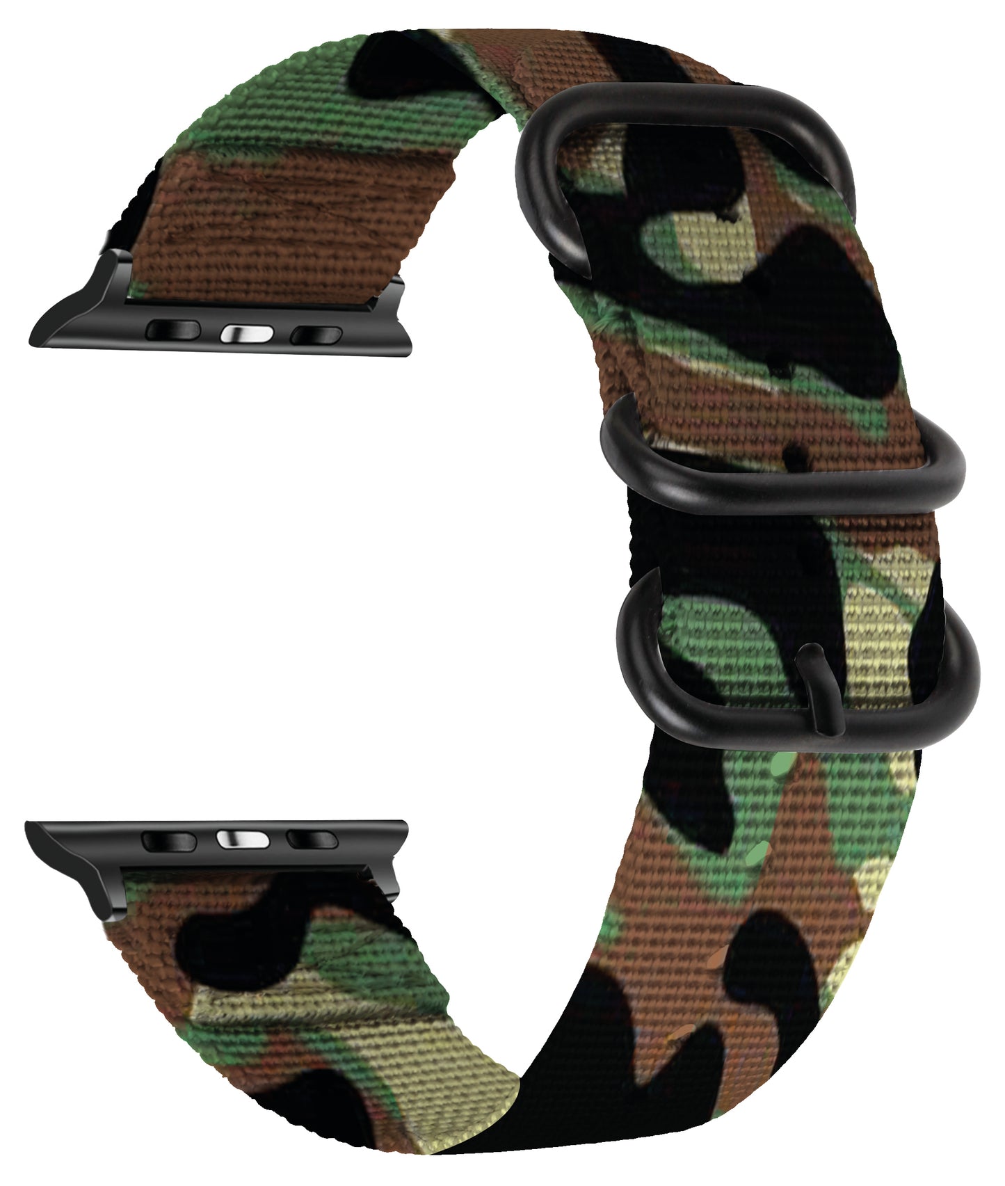 Seatbelt Fabric 3 Rings Watch Strap