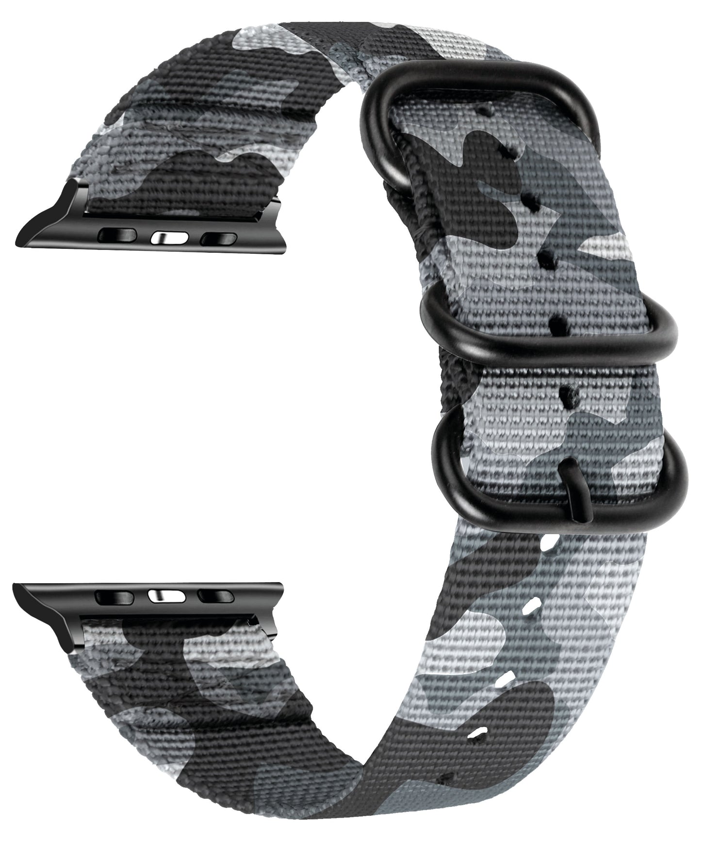 Seatbelt Fabric 3 Rings Watch Strap