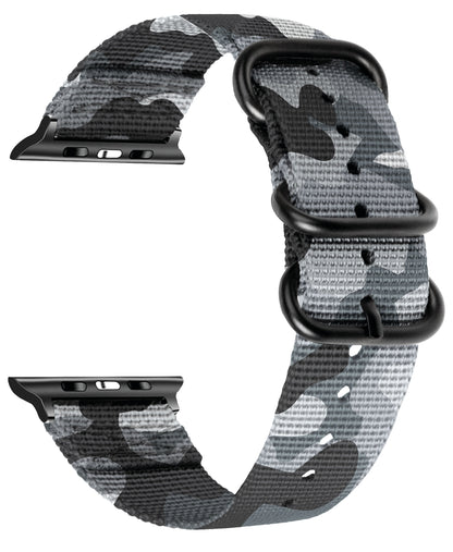 Seatbelt Fabric 3 Rings Watch Strap