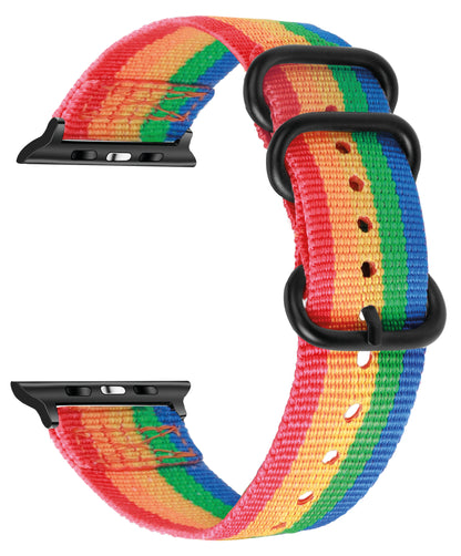 Seatbelt Fabric 3 Rings Watch Strap