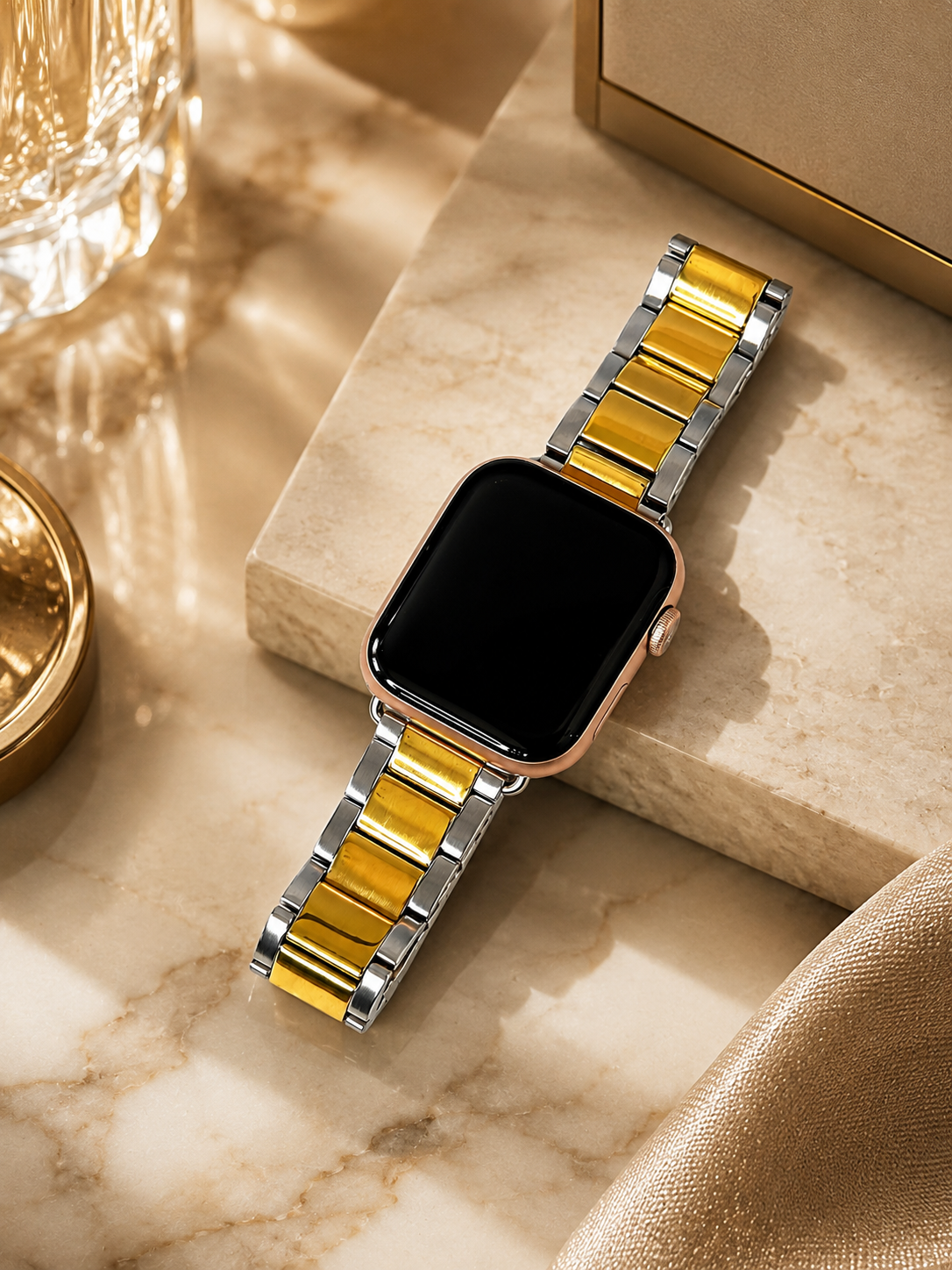 Two-tone Heritage 3 Link Bracelet for Apple Watch
